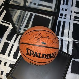 Signed Michael Jordan basketball